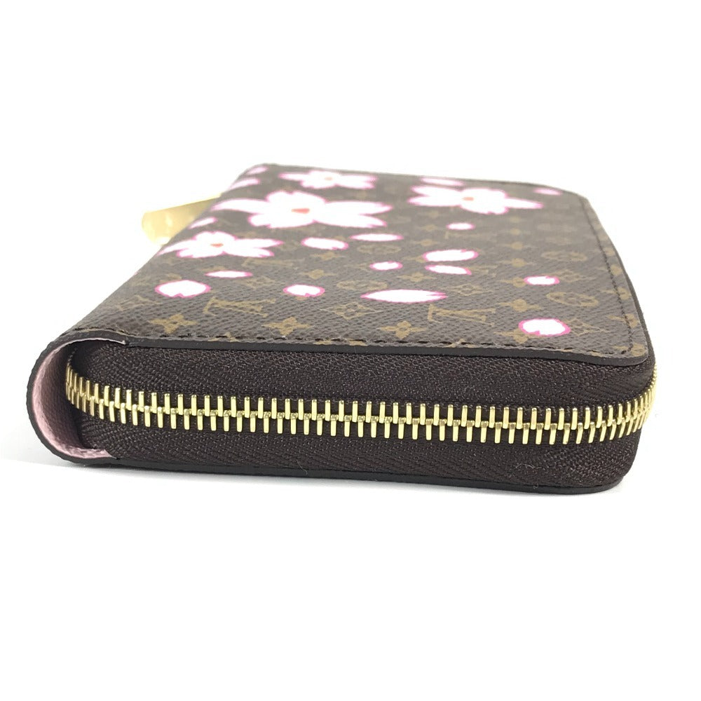 Louis Vuitton M13433 Takashi Murakami Monogram Lv × Tm Zippy Wallet Long Wallet Cherry Blossom Long Monogram Canvas Women's Brown