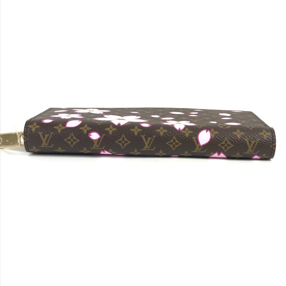Louis Vuitton M13433 Takashi Murakami Monogram Lv × Tm Zippy Wallet Long Wallet Cherry Blossom Long Monogram Canvas Women's Brown