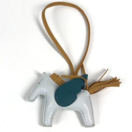 HERMES Pegasus PM Pegasus PM Bag Charm Charm Anyomiro Women's Plume/Sesame Blue