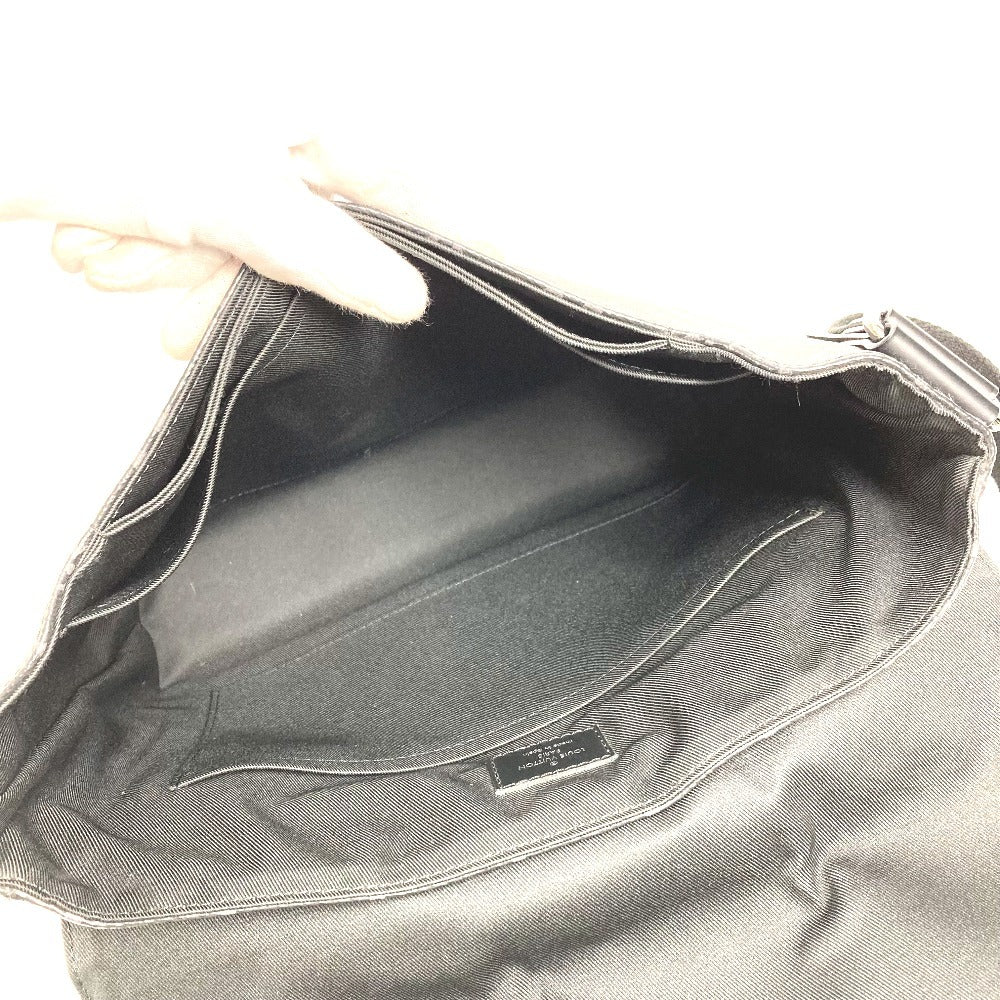 LOUIS VUITTON M46255 Monogram Eclipse District PM NV3 Bag Crossbody Flap Shoulder Bag Monogram Eclipse Canvas Unisex Black