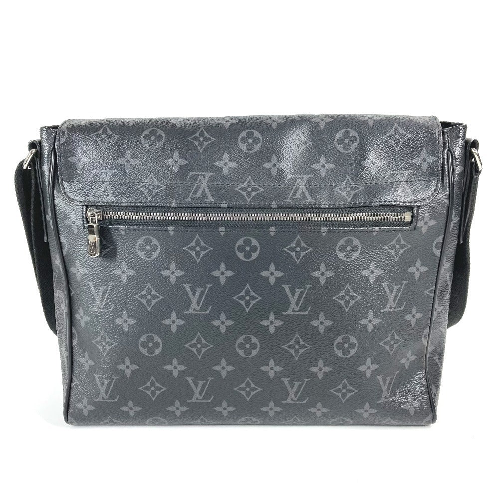 LOUIS VUITTON M46255 Monogram Eclipse District PM NV3 Bag Crossbody Flap Shoulder Bag Monogram Eclipse Canvas Unisex Black
