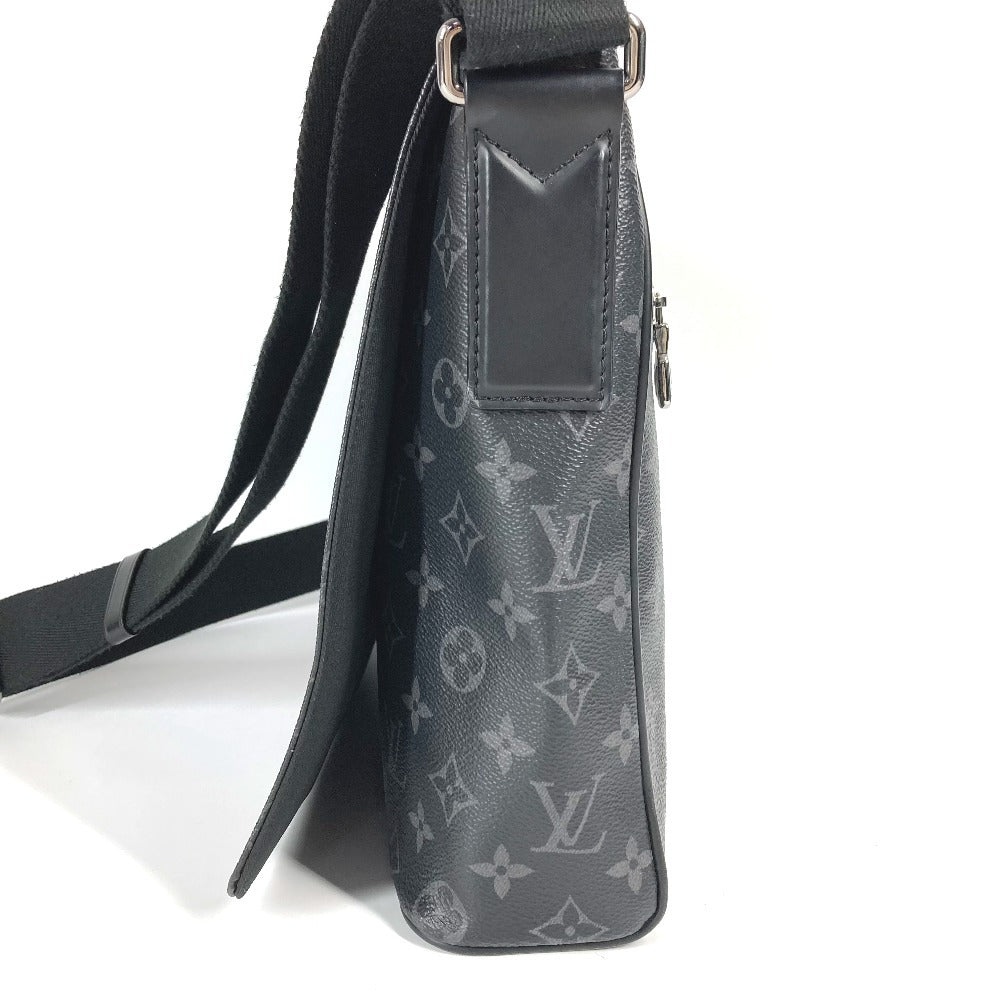 LOUIS VUITTON M46255 Monogram Eclipse District PM NV3 Bag Crossbody Flap Shoulder Bag Monogram Eclipse Canvas Unisex Black