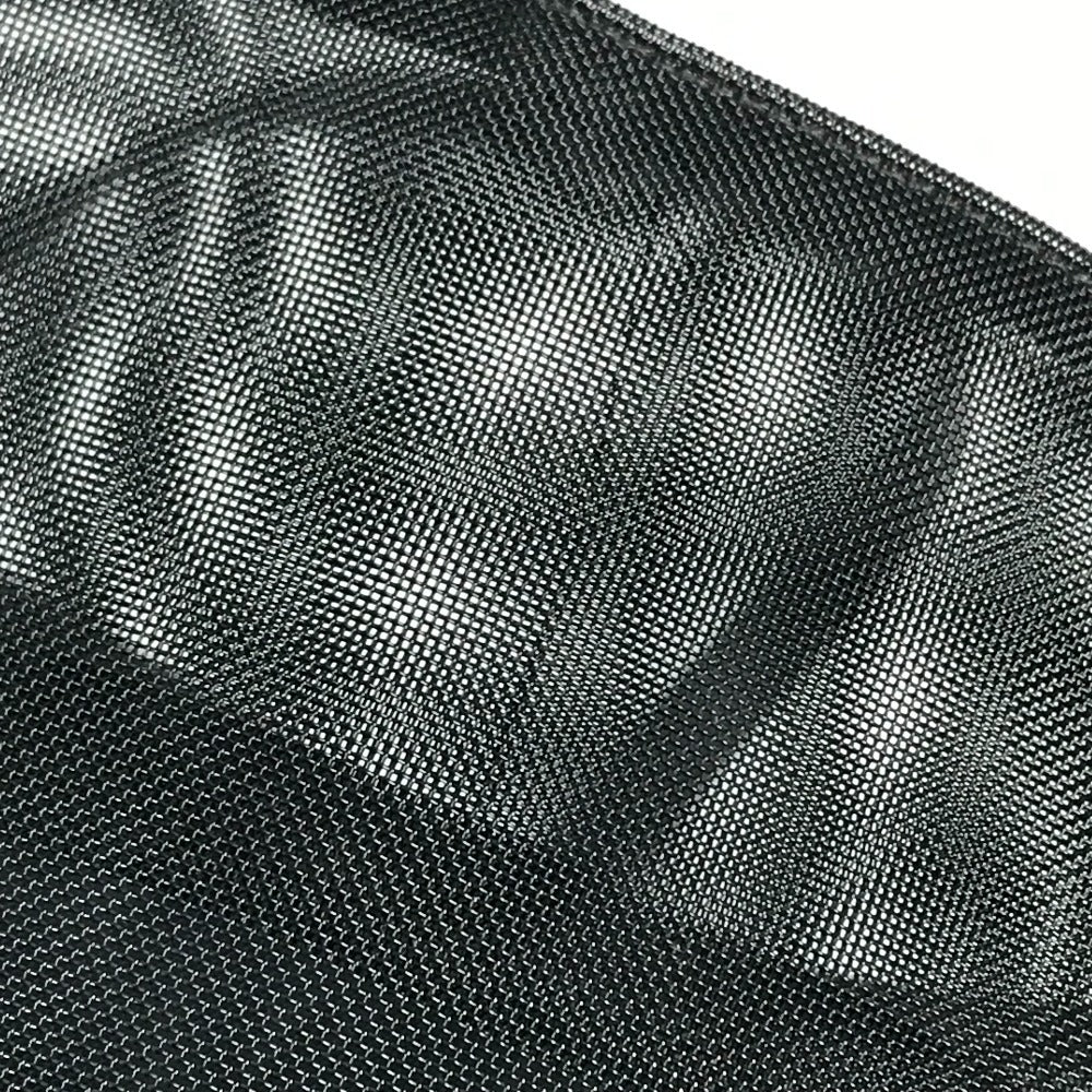 FENDI FF Logo Mesh Big Bag Bag Tote Bag Beach Bag Handbag Nylon Mesh Women's Black