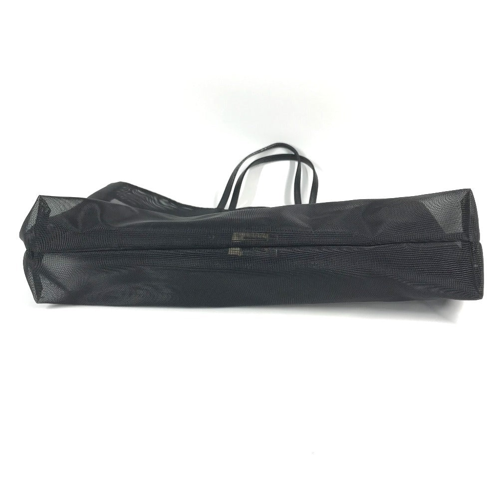 FENDI FF Logo Mesh Big Bag Bag Tote Bag Beach Bag Handbag Nylon Mesh Women's Black