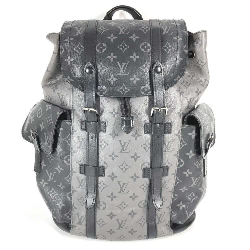 LOUIS VUITTON M45419 Monogram Eclipse Reverse Christopher MM Backpack Bag Rucksack Monogram Eclipse Canvas Unisex Black