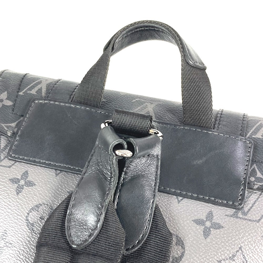 LOUIS VUITTON M45419 Monogram Eclipse Reverse Christopher MM Backpack Bag Rucksack Monogram Eclipse Canvas Unisex Black