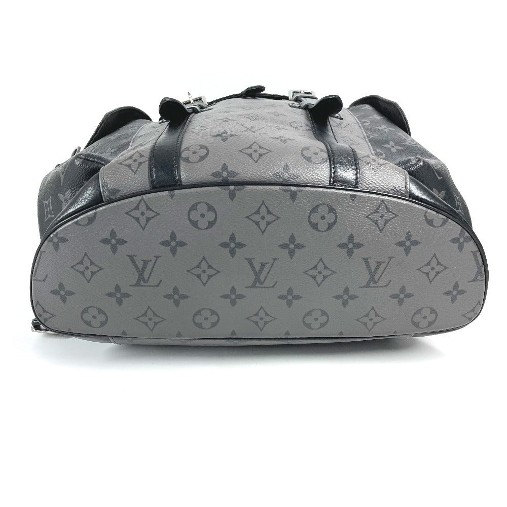 LOUIS VUITTON M45419 Monogram Eclipse Reverse Christopher MM Backpack Bag Rucksack Monogram Eclipse Canvas Unisex Black