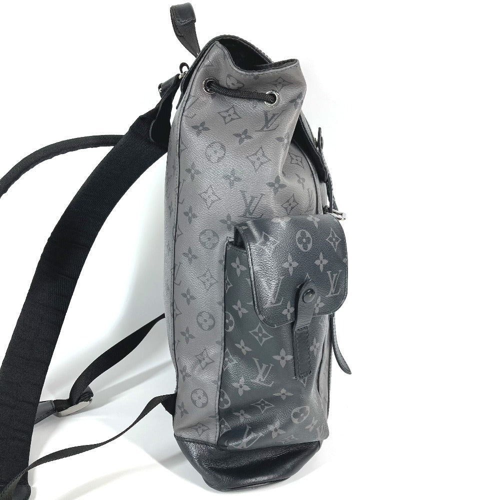 LOUIS VUITTON M45419 Monogram Eclipse Reverse Christopher MM Backpack Bag Rucksack Monogram Eclipse Canvas Unisex Black