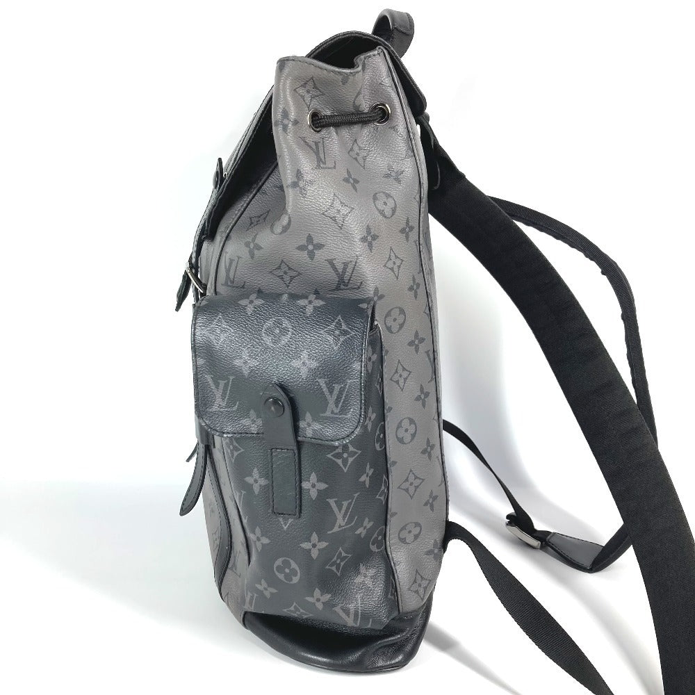 LOUIS VUITTON M45419 Monogram Eclipse Reverse Christopher MM Backpack Bag Rucksack Monogram Eclipse Canvas Unisex Black