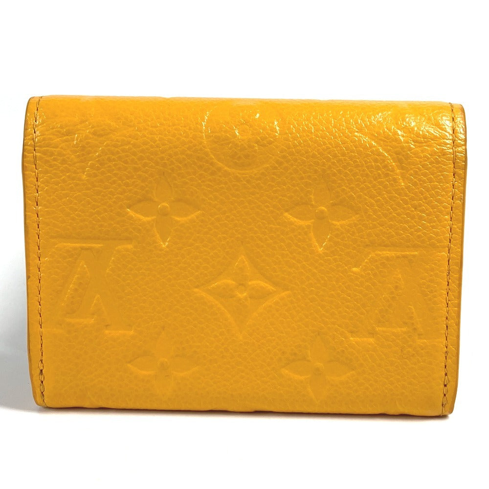 Louis Vuitton M11411 Monogram Empreinte Portomone Rosali Wallet Coin Purse Coin Case Monogram Empreinte Kulit Unisex Jaune Doll Kuning Kuning