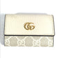 GUCCI 456118 Logo GG 6 Key Case Key 6P Key Case PVC/Leather Unisex Beige