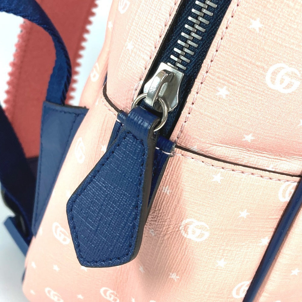 GUCCI 433578 The JETSONS Space Family Jetsons Children Logo Backpack Bag Rucksack PVC/Leather Kids Pink