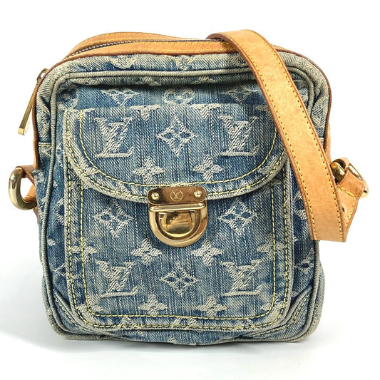 LOUIS VUITTON M95348 Monogram Denim Camera Bag Bag Crossbody Pochette Shoulder Bag Monogram Denim Women's Blue