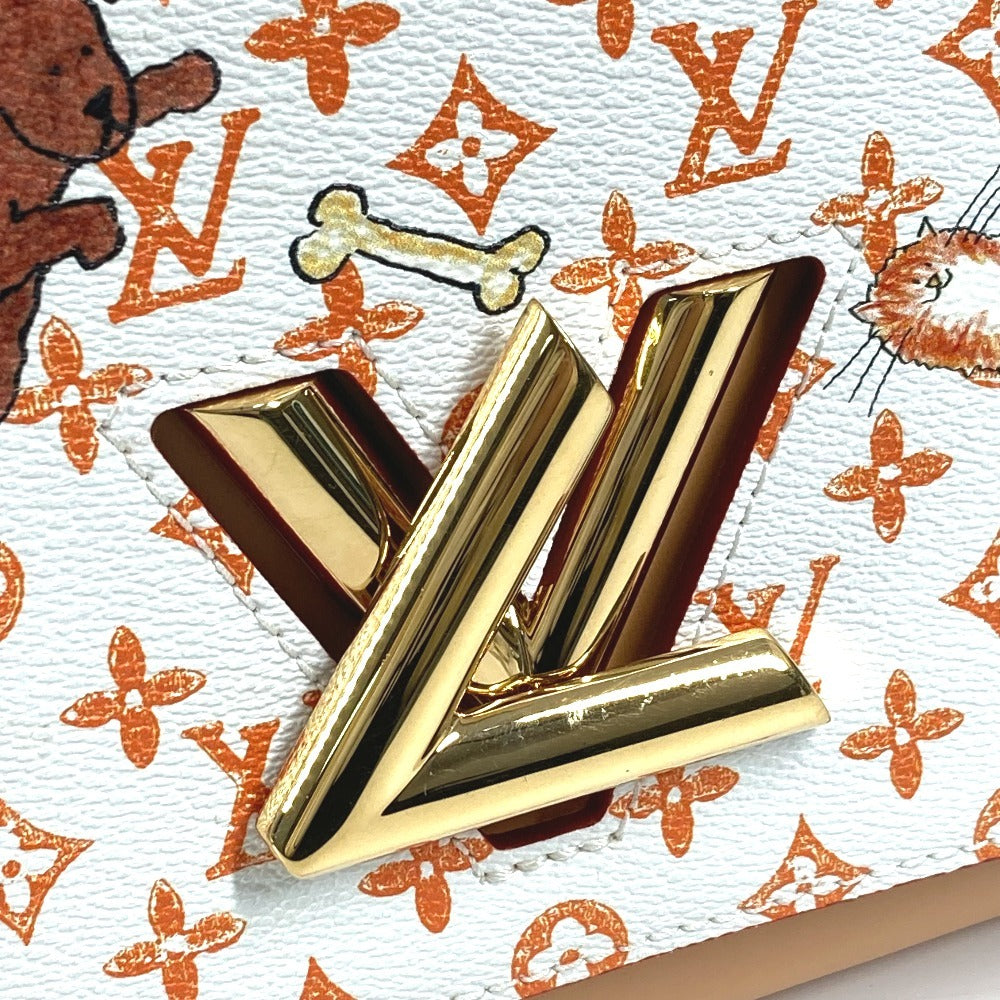 LOUIS VUITTON M44460 Monogram Catgram Cat Sack Twist MM Bolso Bolso con cadena Bolso bandolera con cadena Bolso de hombro Monogram Canvas Mujer Bronce Blanco