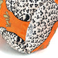 HERMES Bolsa múltiple Poción de musardina Cordón Leopardo Bolsa de leopardo Seda Damas Naranja