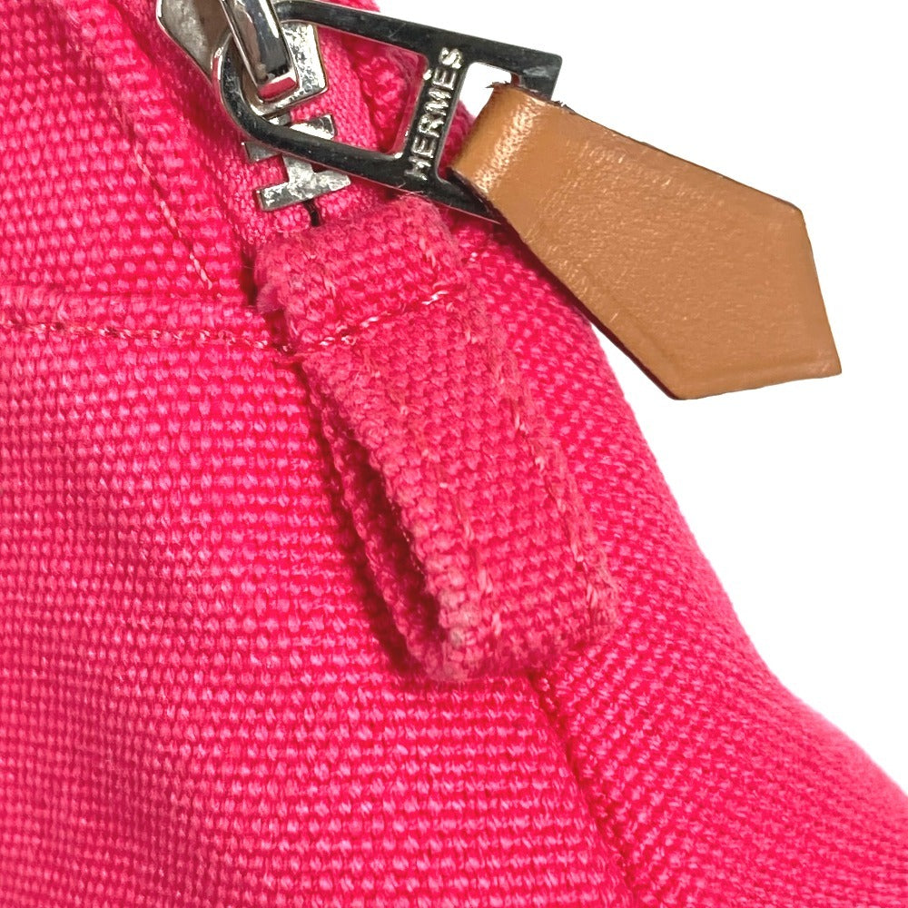Hermes Bolide Pouch Mini Mini Pouch Makeup Pouch Pouch Pouch Pouch Cotton Unisex Pink