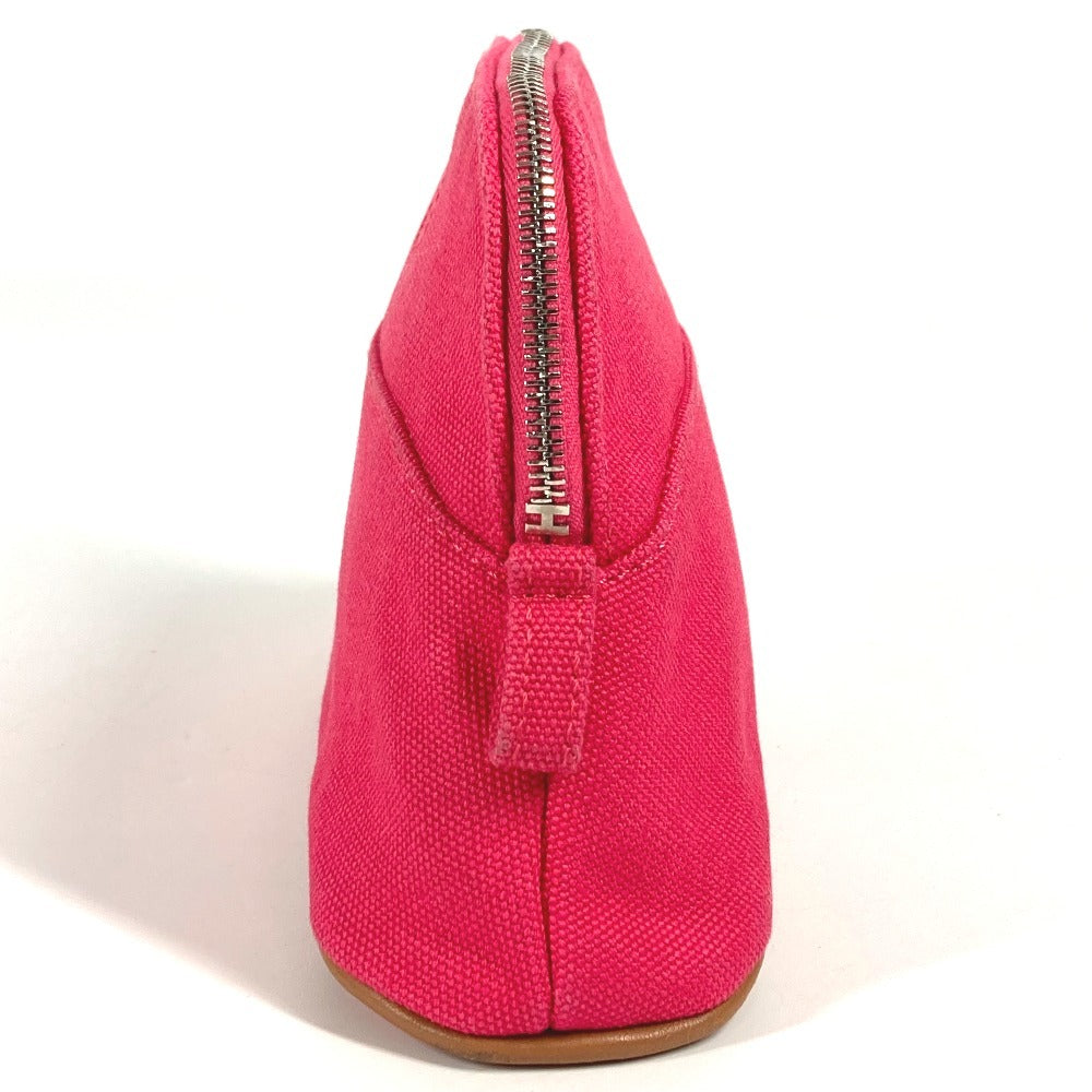 Hermes Bolide Pouch Mini Mini Pouch Makeup Pouch Pouch Pouch Pouch Cotton Unisex Pink