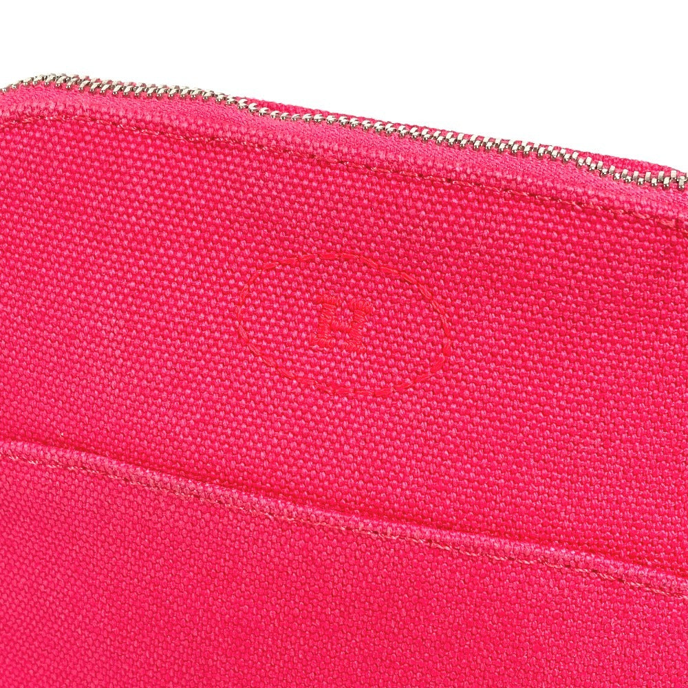 Hermes Bolide Pouch Mini Mini Pouch Makeup Pouch Pouch Pouch Pouch Cotton Unisex Pink