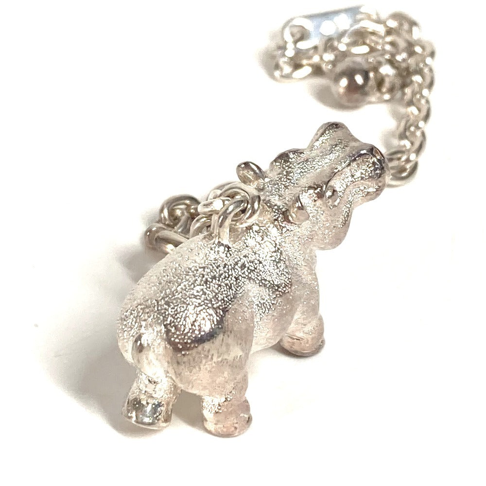 HERMES Hippopotamus Charm Keychain Bag Charm Charm Chain Charm SV925 Unisex Silver