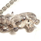 HERMES Hippopotamus Charm Keychain Bag Charm Charm Chain Charm SV925 Unisex Silver
