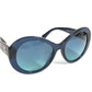 CHANEL 5372-A CC Coco Mark Logo Glasses Eyewear Glasses Sunglasses Plastic Ladies Blue