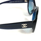 CHANEL 5372-A CC Coco Mark Logo Glasses Eyewear Glasses Sunglasses Plastic Ladies Blue
