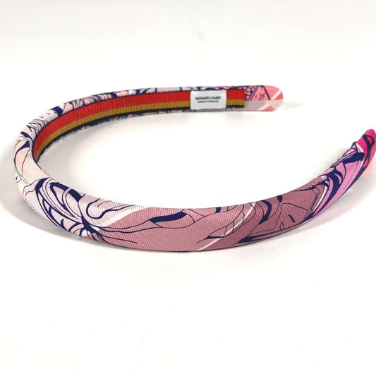 HERMES Jungle Love Elsa Hair Accessory Hair Band Headband Headband Silk Women's Pink