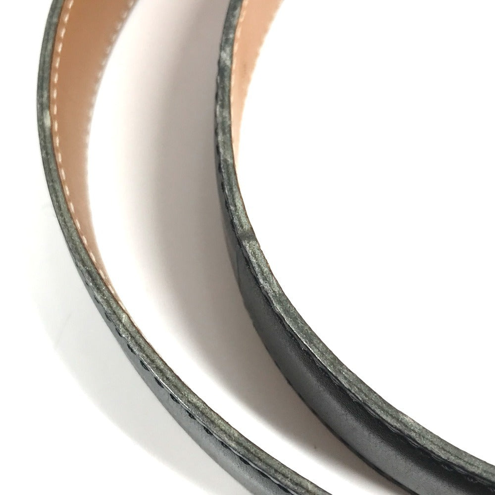 HERMES ベルトのみ ボトムス用ベルト ベルト レザー レディース ブラック