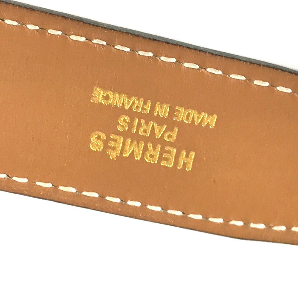 HERMES ベルトのみ ボトムス用ベルト ベルト レザー レディース ブラック