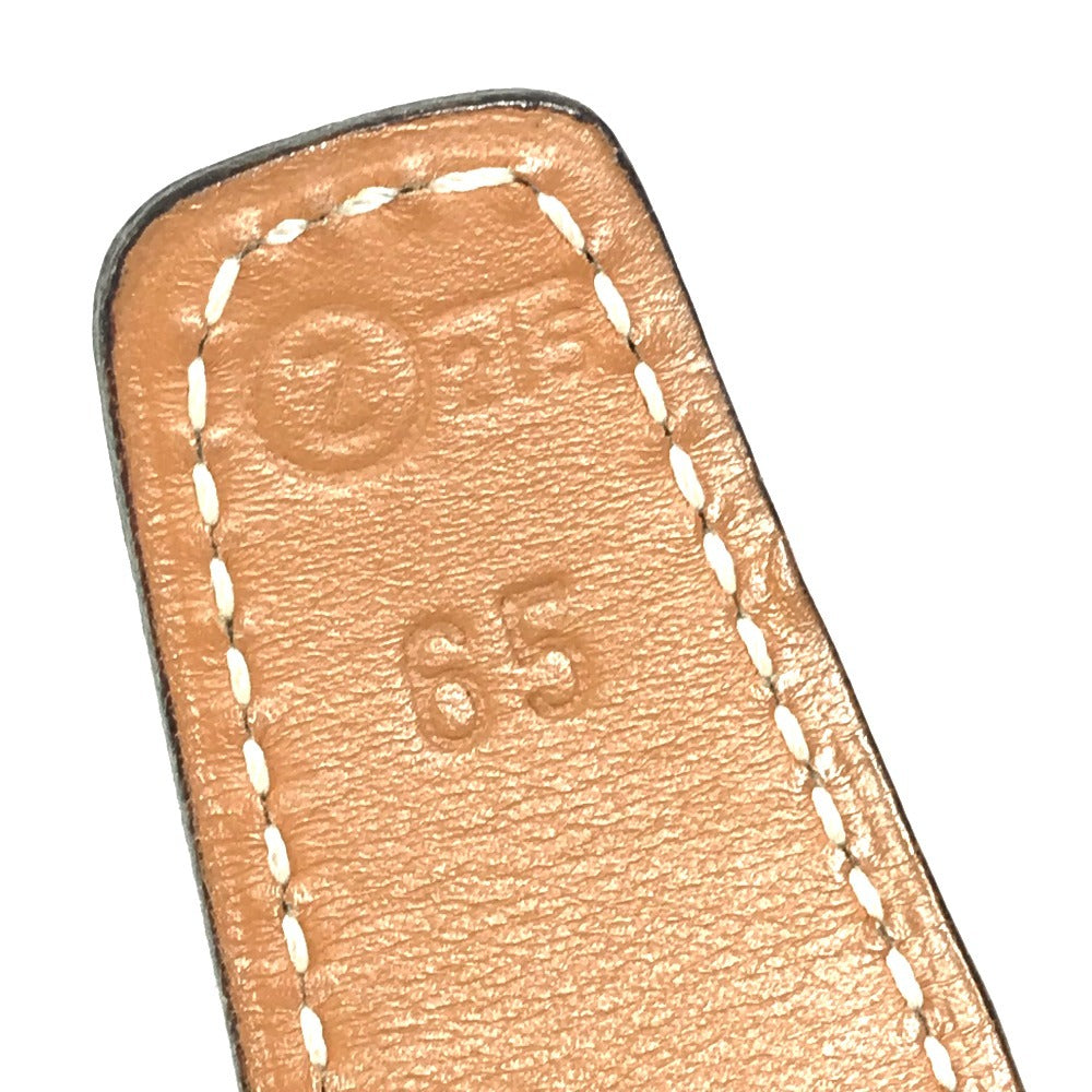 HERMES ベルトのみ ボトムス用ベルト ベルト レザー レディース ブラック