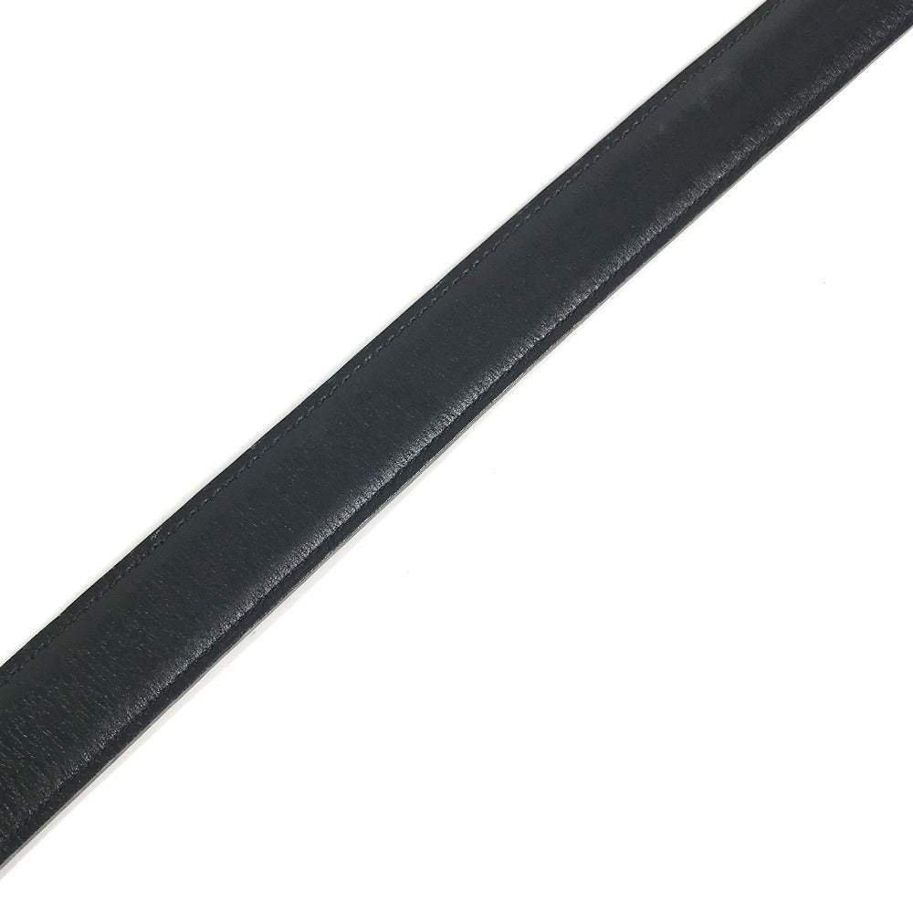 HERMES ベルトのみ ボトムス用ベルト ベルト レザー レディース ブラック