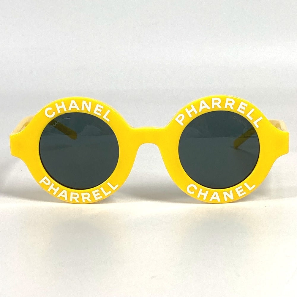 CHANEL 71314A Logo Pharrell Williams PHARREL Glasses Eyewear Glasses Sunglasses Plastic Women's Yellow