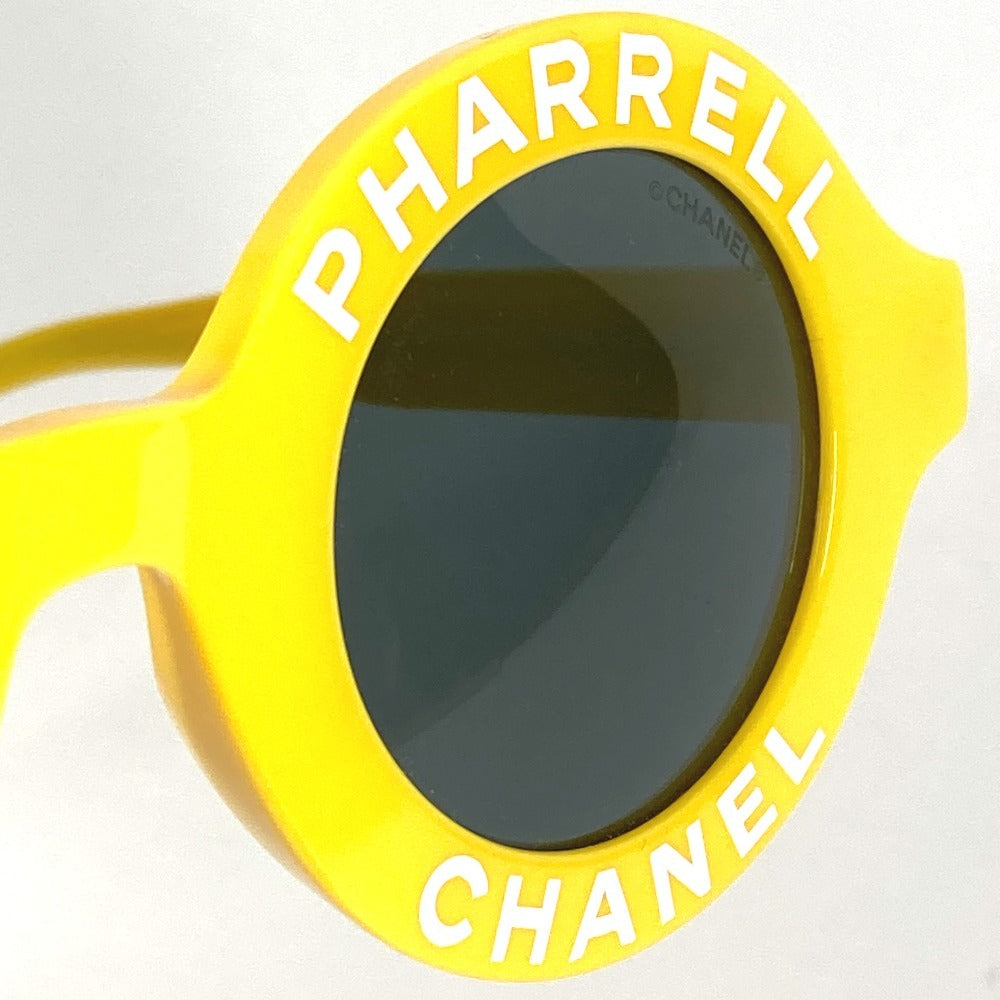 CHANEL 71314A Logo Pharrell Williams PHARREL Glasses Eyewear Glasses Sunglasses Plastic Women's Yellow