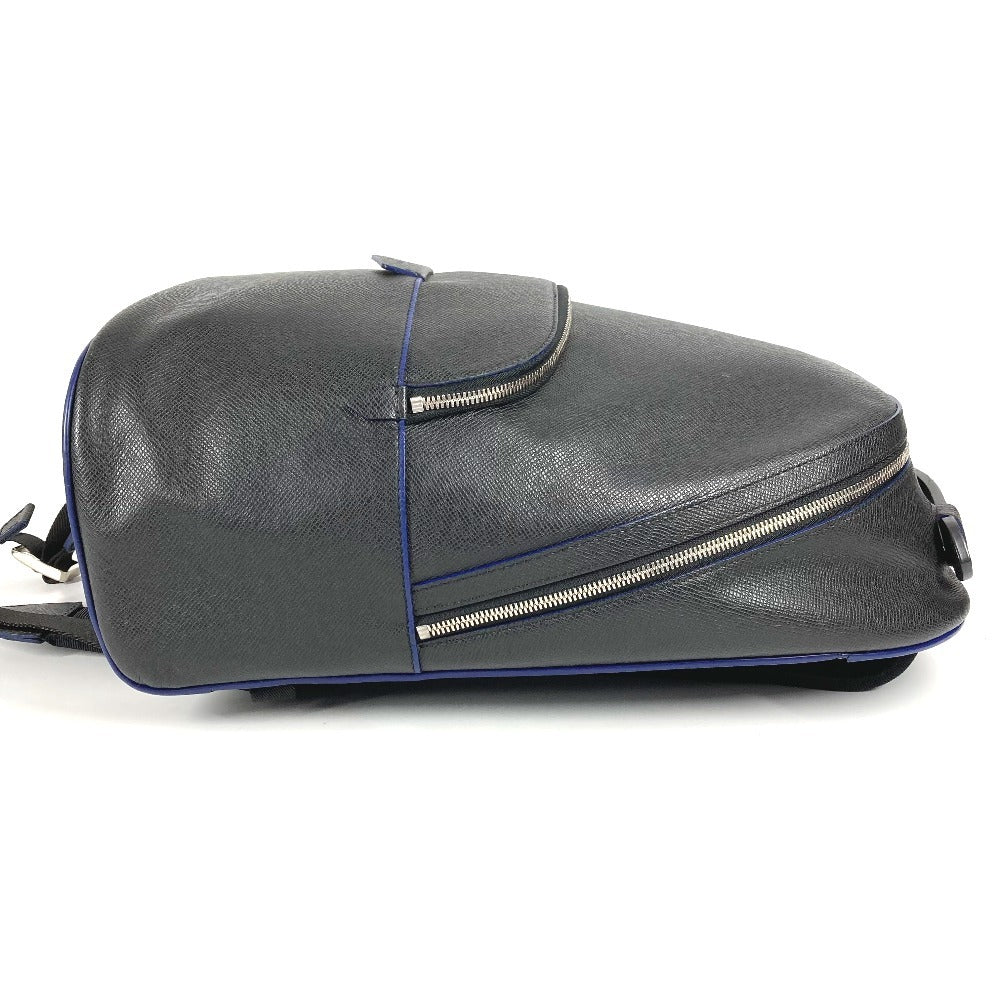 LOUIS VUITTON M32734 Taiga Anton Bag Riñonera Bicolor Mochila Taiga Cuero Unisex Ardoise Negro