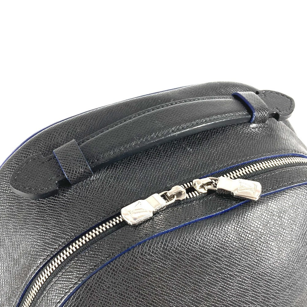 LOUIS VUITTON M32734 Taiga Anton Bag Riñonera Bicolor Mochila Taiga Cuero Unisex Ardoise Negro