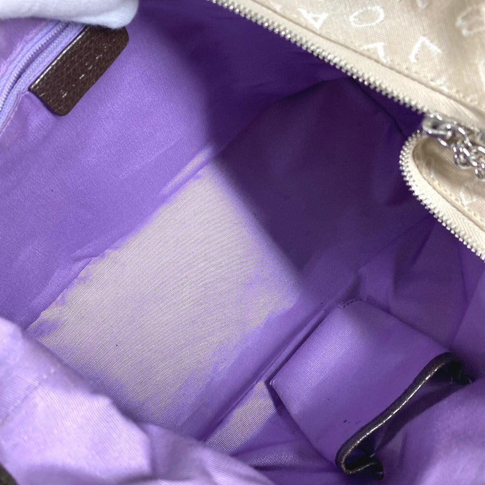 BVLGARI Logomania Bulgari Bvlgari Bag Shoulder Bag Leather/Canvas Ladies Beige