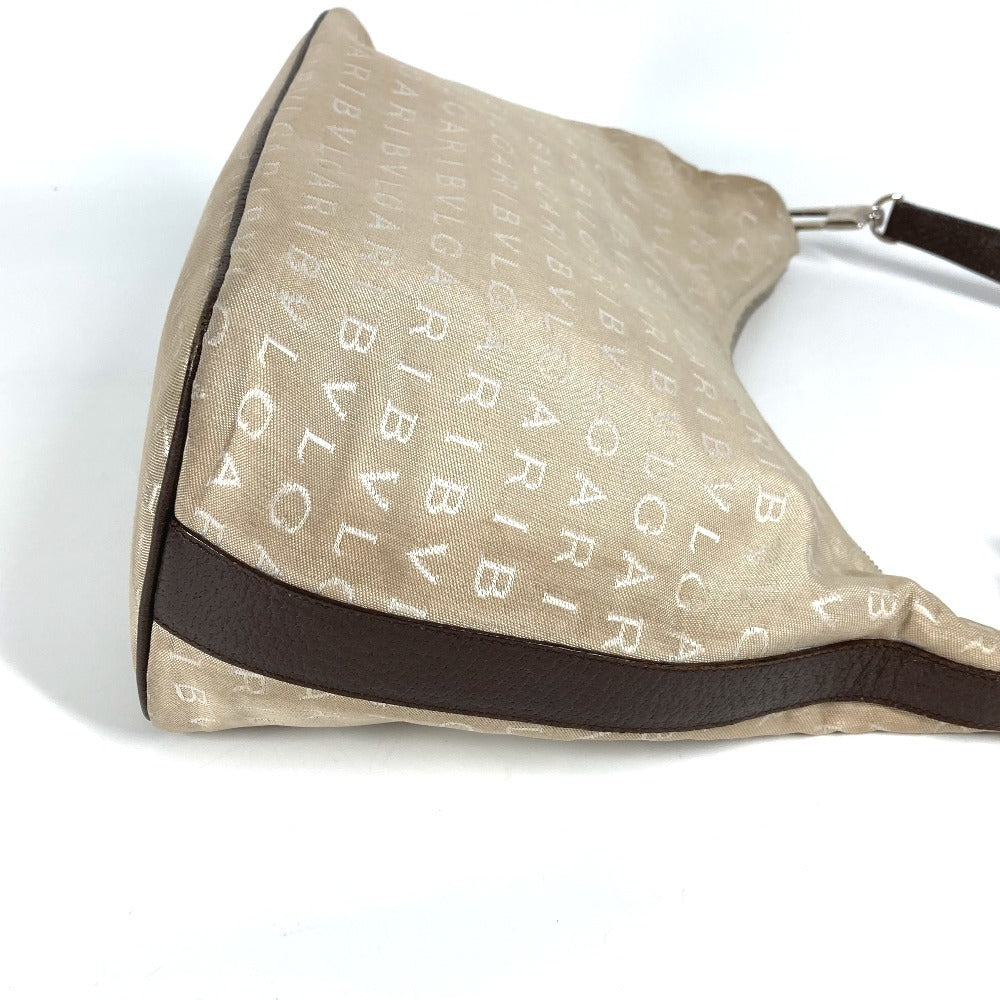 BVLGARI Logomania Bulgari Bvlgari Bag Shoulder Bag Leather/Canvas Ladies Beige