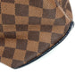 Louis vuitton n41242 damier hippo beg tote beg beg besar boston beg perjalanan beg bahu beg damier kanvas unisex ebene coklat