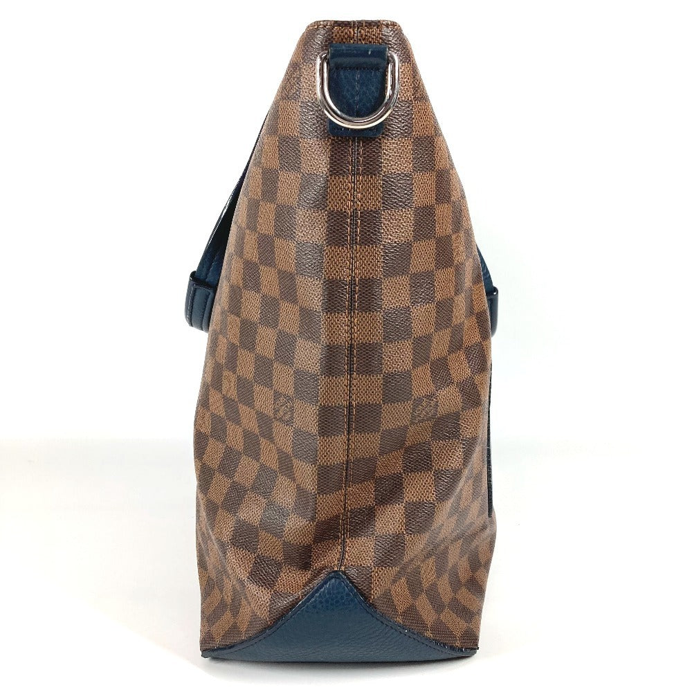 Louis vuitton n41242 damier hippo beg tote beg beg besar boston beg perjalanan beg bahu beg damier kanvas unisex ebene coklat