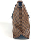 Louis vuitton n41242 damier hippo beg tote beg beg besar boston beg perjalanan beg bahu beg damier kanvas unisex ebene coklat