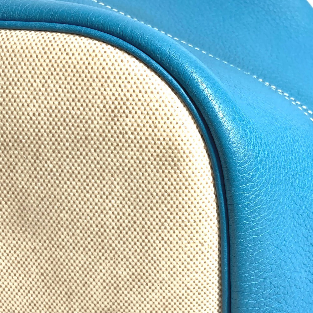 Hermes Victoria 43 Victoria 43 beg bahu beg bahu beg perjalanan beg boston beg toile abu uniseks biru jean biru