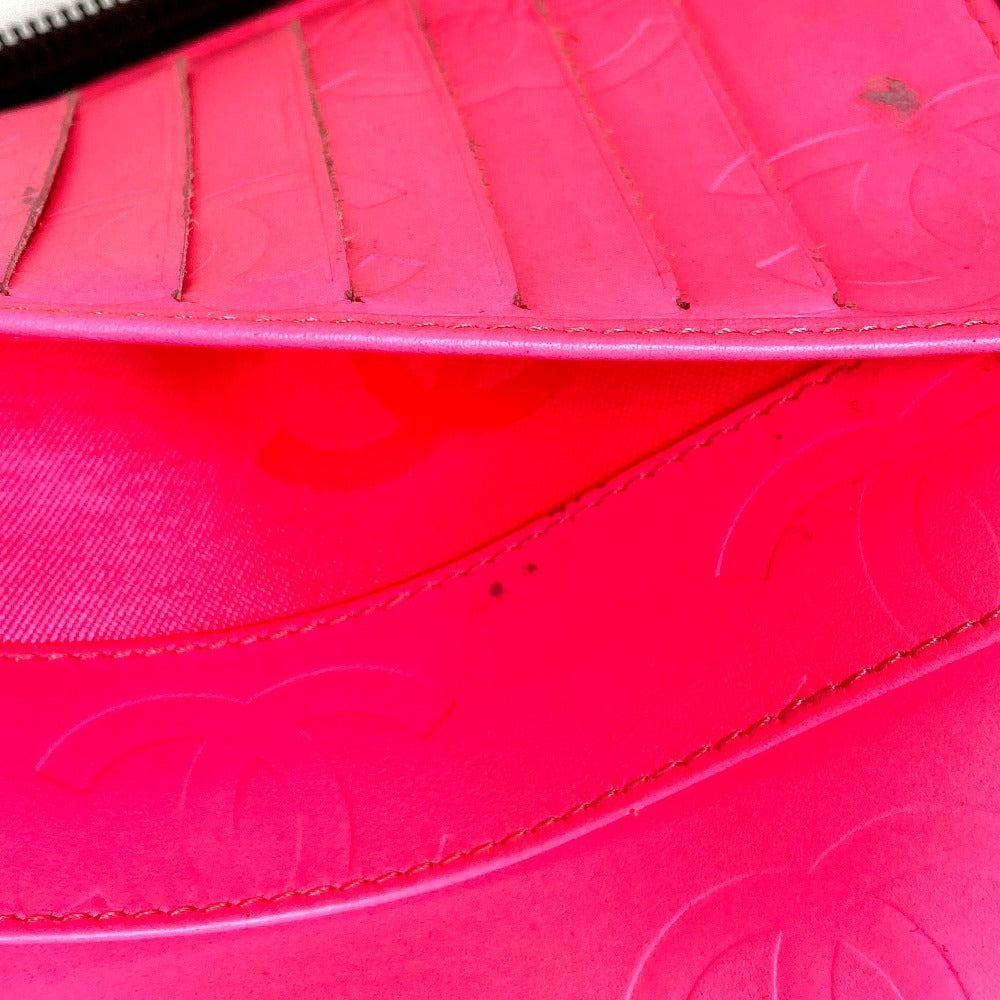 CHANEL A26710 Cambon Line CC 코코 마크 여행용 케이스 로고 장지갑 라운드 지퍼 장지갑 가죽 여성용 블랙