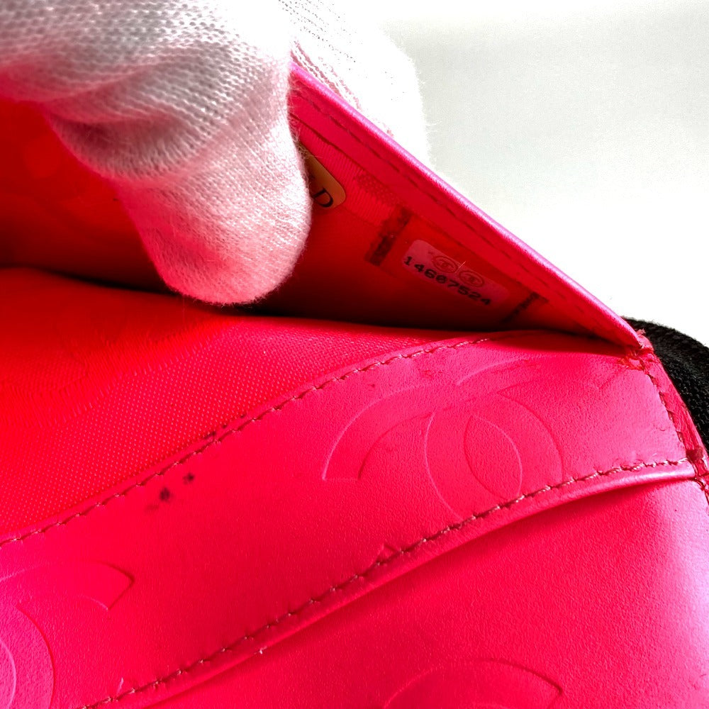 CHANEL A26710 Cambon Line CC 코코 마크 여행용 케이스 로고 장지갑 라운드 지퍼 장지갑 가죽 여성용 블랙