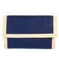HERMES Tapidocell Big Extra Large Pouch Flap Clutch Bag Cotton Unisex Navy