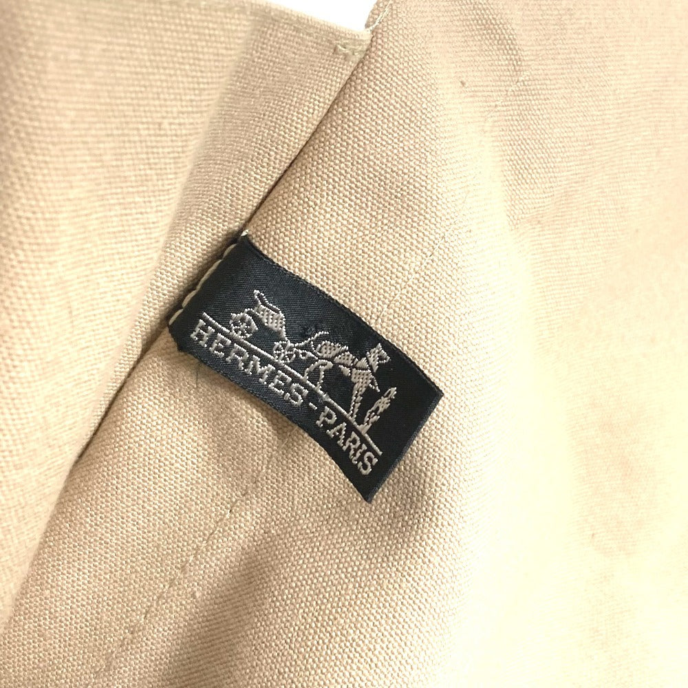 HERMES Tapidocell Big Extra Large Pouch Flap Clutch Bag Cotton Unisex Navy