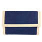 HERMES Tapidocell Big Extra Large Pouch Flap Clutch Bag Cotton Unisex Navy
