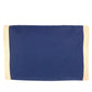 HERMES Tapidocell Big Extra Large Pouch Flap Clutch Bag Cotton Unisex Navy