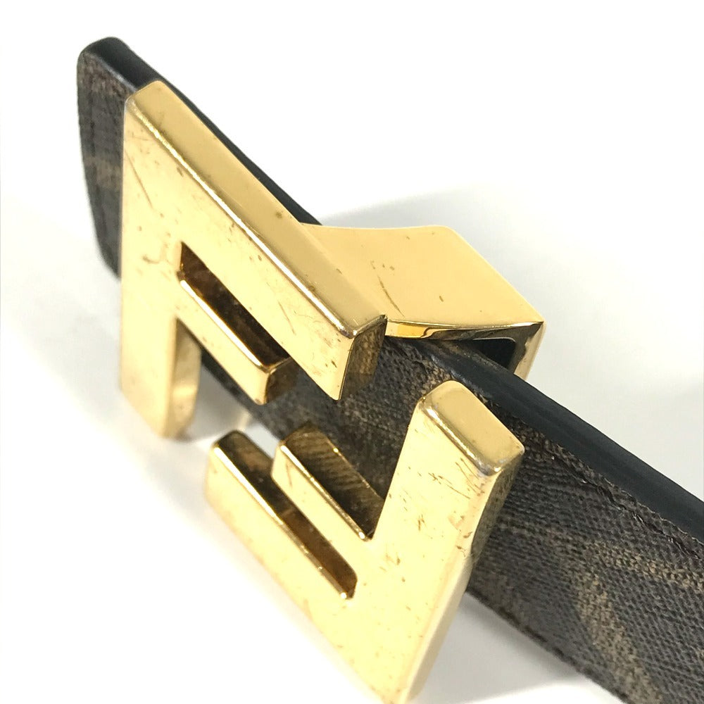 Fendi Zucca Logo Bawah Belt Belt Leather Lelaki