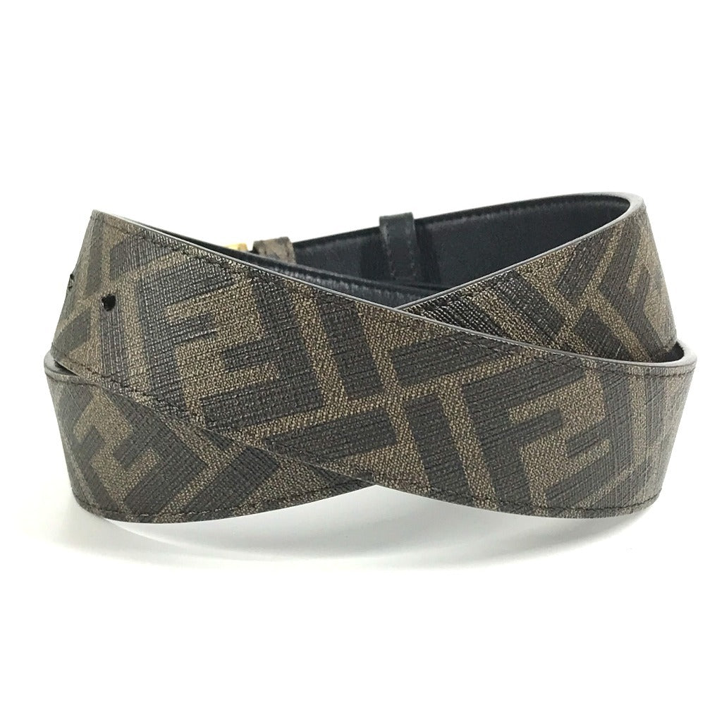 Fendi Zucca Logo Bawah Belt Belt Leather Lelaki