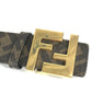 Fendi Zucca Logo Bawah Belt Belt Leather Lelaki